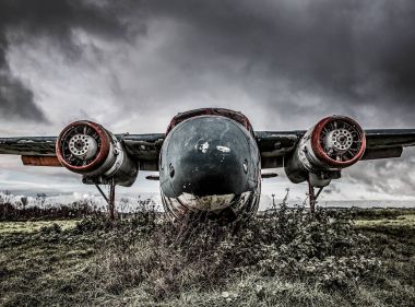 Stratford-upon-Avon photography Long Marston Airfield’s aeroplane graveyard Percival Sea Prince