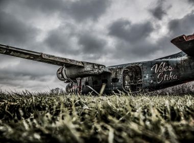 Stratford-upon-Avon photography Long Marston Airfield’s aeroplane graveyard Percival Sea Prince