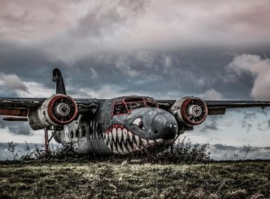 Stratford-upon-Avon photography Long Marston Airfield’s aeroplane graveyard Percival Sea Prince