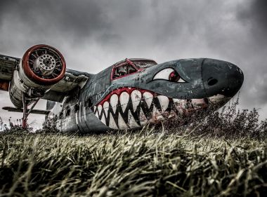 Stratford-upon-Avon photography Long Marston Airfield’s aeroplane graveyard Percival Sea Prince