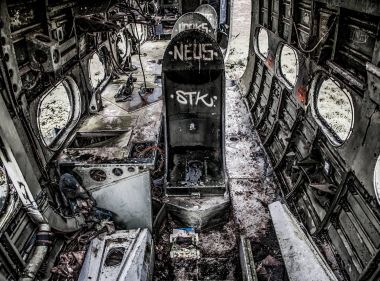 Stratford-upon-Avon photography Long Marston Airfield’s aeroplane graveyard Percival Sea Prince