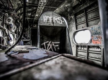 Stratford-upon-Avon photography Long Marston Airfield’s aeroplane graveyard Percival Sea Prince