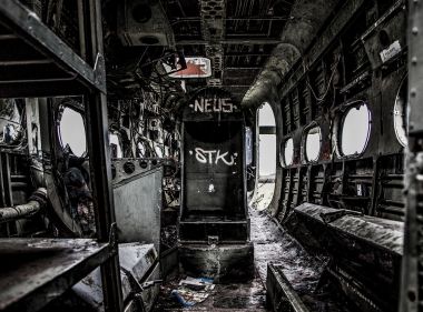 Stratford-upon-Avon photography Long Marston Airfield’s aeroplane graveyard Percival Sea Prince