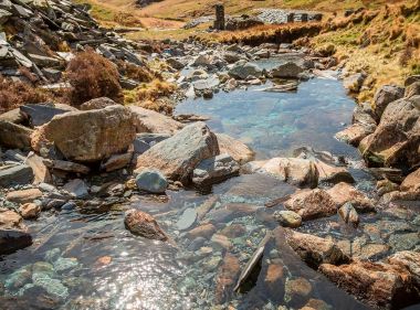 Landscape Photography, Clear, clear waters, wild swimming, North Wales, Snowdon via the Watkin Path