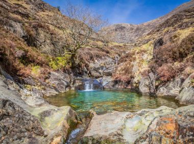 Landscape Photography, Clear, clear waters, wild swimming, North Wales, Snowdon via the Watkin Path