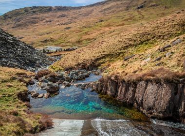Landscape Photography, Clear, clear waters, wild swimming, North Wales, Snowdon via the Watkin Path